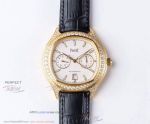 Perfect Replica Piaget Polo All Gold Diamond Bezel 43mm Watch